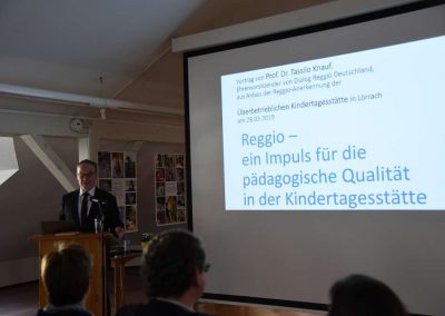 Prof. Dr. Knauf (28.03.2019 - Zertifizierung zur reggio-inspirierten Einrichtung)